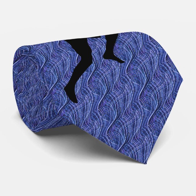 RUNNER MED. BLAUE EINZIGARTIG KRAWATTE (Gerollt)