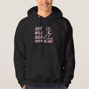 Runner SHE WIRD LAUFEN UND NICHT WACHSEN WOARY Fun Hoodie