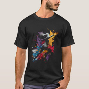 Runner Splash Art Sprinter Runner Shirt Ma