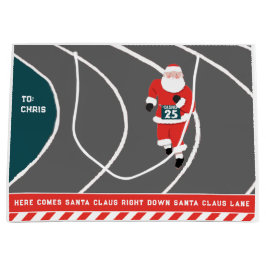Runner Track und Field Christmas Große Geschenktas Große Geschenktüte
