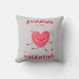 Runner Valentine Geschenk, das Rennen ist mein Val Kissen
