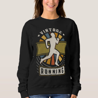 Runner Vintage Classic Retro Sports Love Sweatshirt