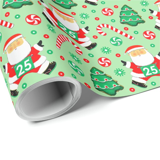 Runner Weihnachtsgeschenke Wrapping Paper Geschenkpapier (Rolleneckpunkt)
