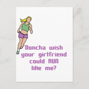 RunnerChick Doncha Postkarte