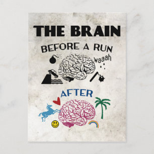 Runners Brain Postkarte