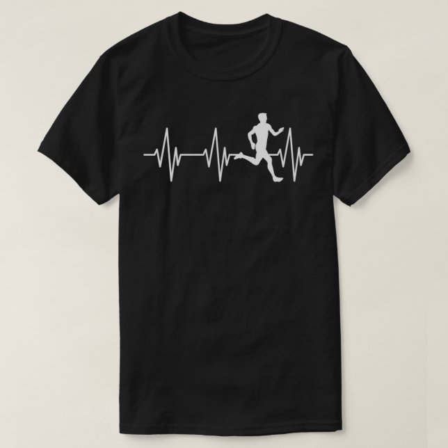 Runners Heartbeat-Geschenk für Lover T-Shirt (Design vorne)