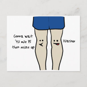Runners Knees Postkarte