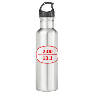 Runner's Meilenstein: Breaking 2:00 Wasserflasche Edelstahlflasche