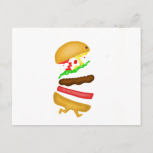 Runnin Burger Postkarte