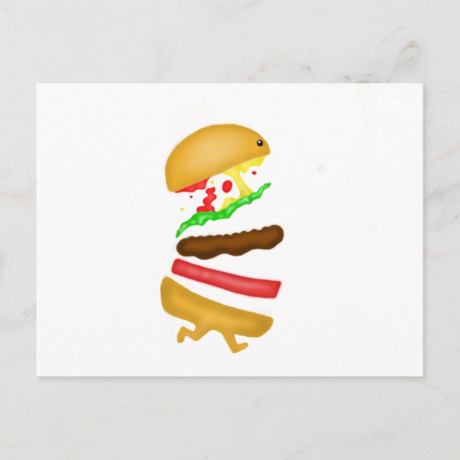 Runnin Burger Postkarte (Vorderseite)