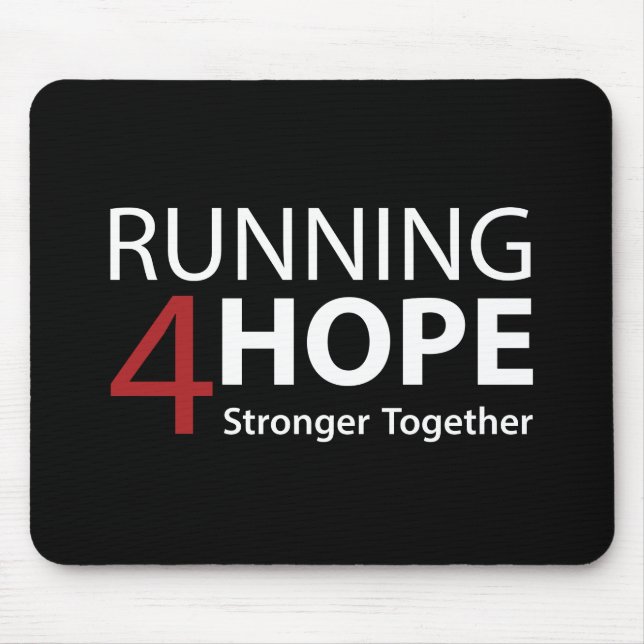 Running4Hope Black Mousepad (Vorne)