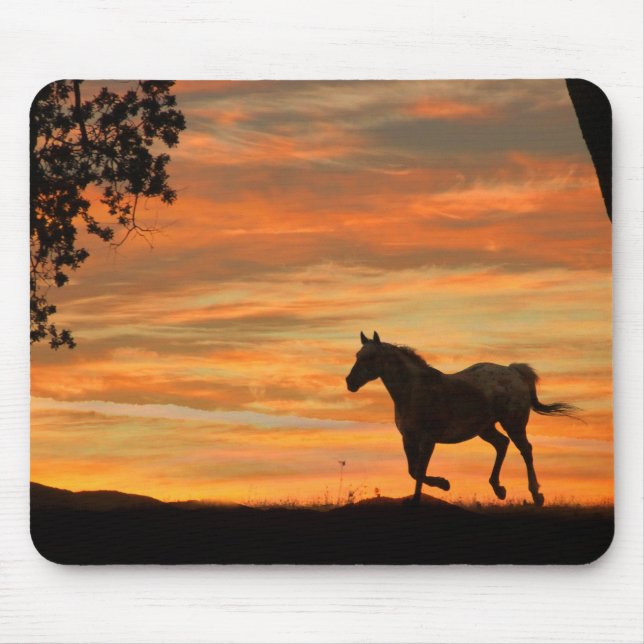 Running Appaloosa Horse Mouse Pad Mousepad (Vorne)