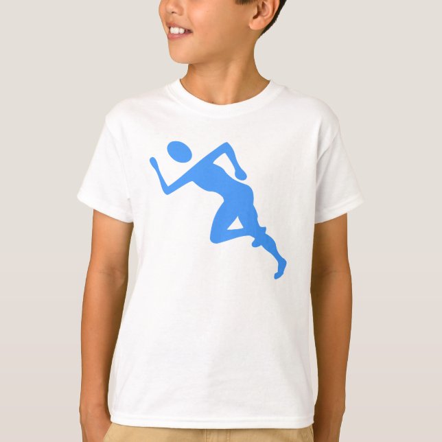 Running - Baby Blue T-Shirt (Vorderseite)
