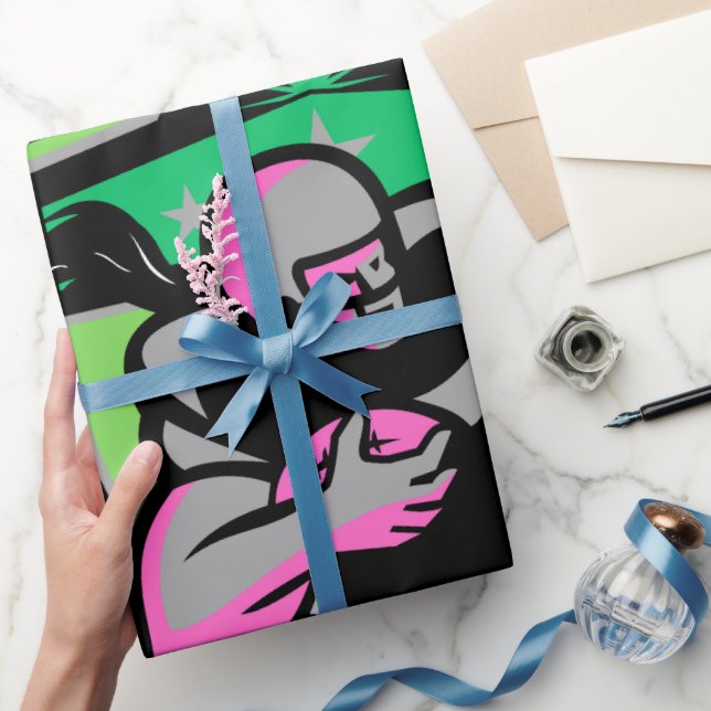 Running Back  Geschenkpapier (Schenken)