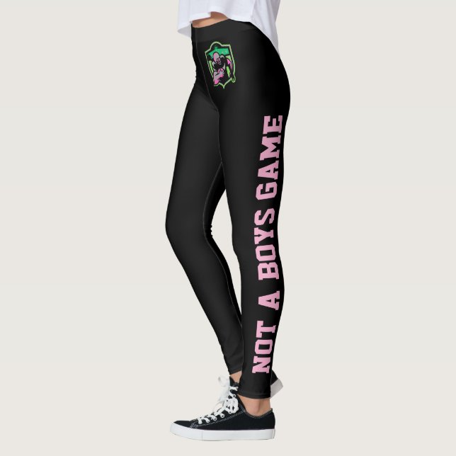 Running Back Girl Logo/ Not A Boys Game Leggings (Links)