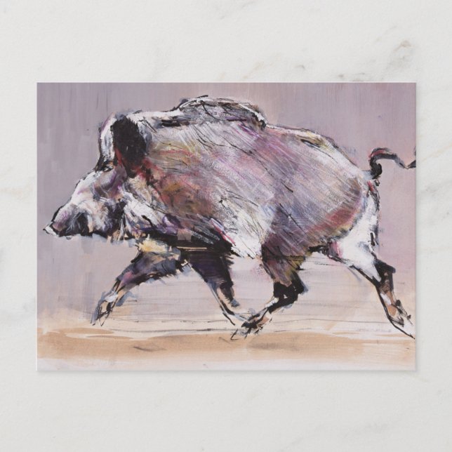 Running boar 1999 postkarte (Vorderseite)
