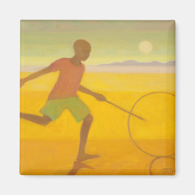 Running Boy 2010 Magnet (Vorne)