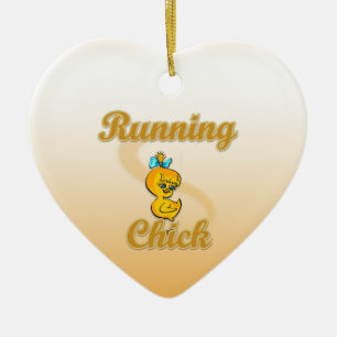 Running Chick Keramikornament