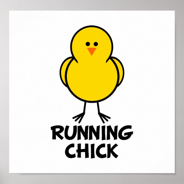 Running Chick Poster (Vorne)