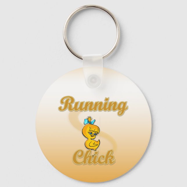 Running Chick Schlüsselanhänger (Vorderseite)