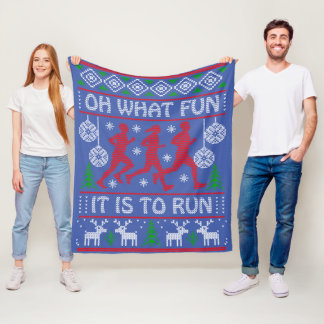Running Christmas Gift Idea What Fun It Is To Run Fleecedecke