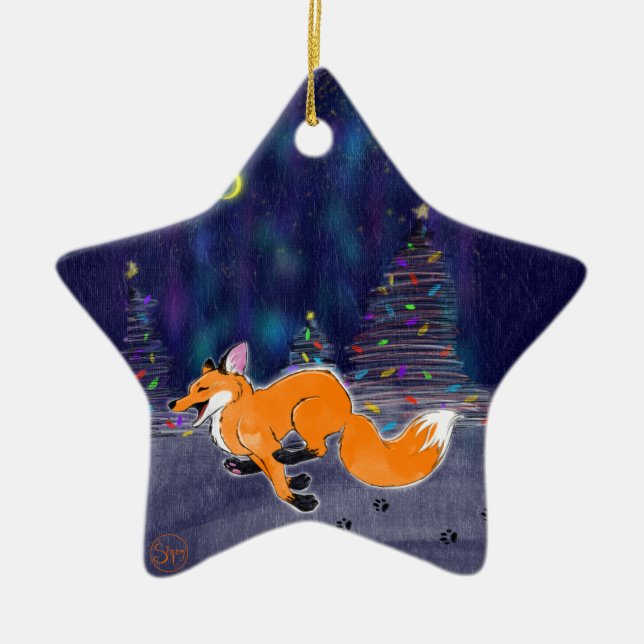 Running Fox Ornament (Vorne)