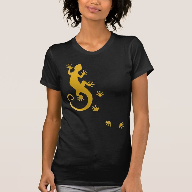 Running Gecko gold T-Shirt (Vorderseite)