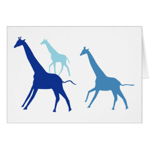 Running Giraffe (blau)