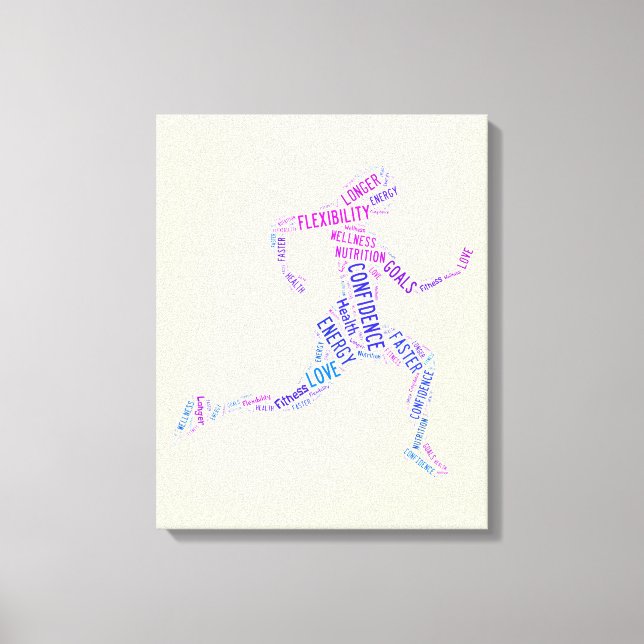 Running Girl Leinwanddruck (Vorderseite)
