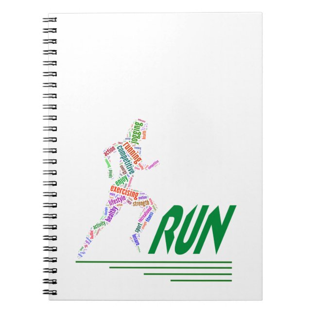 Running Girl Notizblock (Vorderseite)