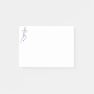 Running Girl Post-it Klebezettel