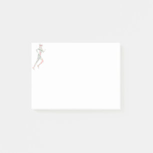 Running Girl Post-it Klebezettel