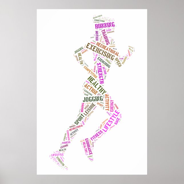 Running Girl Poster (Vorne)