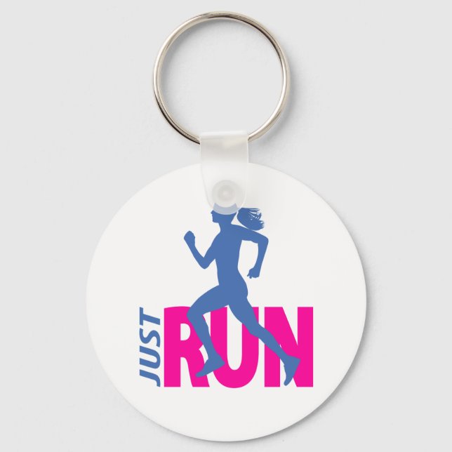 Running Girl Schlüsselanhänger (Vorderseite)