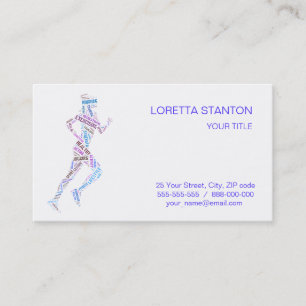 Running Girl Visitenkarte