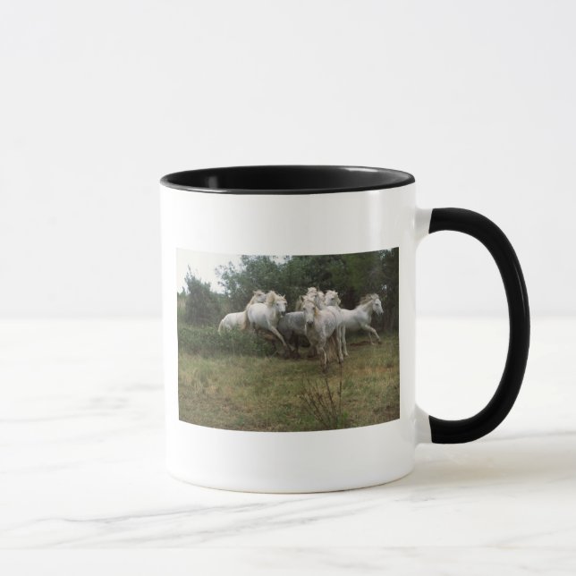 Running Graue Horse Herde Tasse (Rechts)