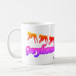 Running Greyhounds Rainbow Personalisiert Kaffeetasse