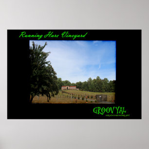 Running Hare Vineyard Poster