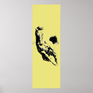 Running Horse Artwork Golden Yellowdoor Poster
