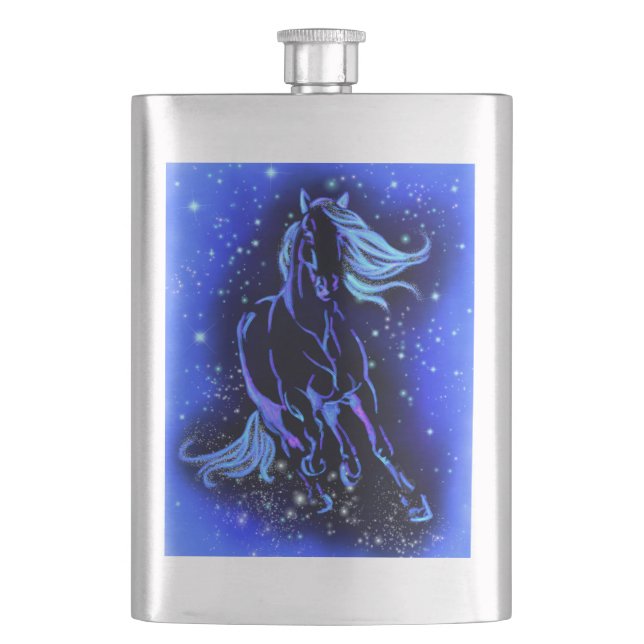 Running Horse Flask Flachmann (Vorderseite)