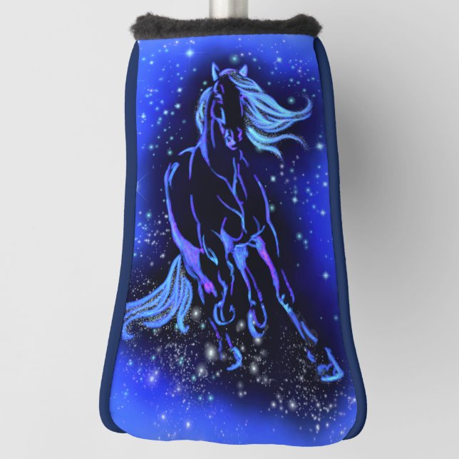 Running Horse Golf Head Cover Headcover (Rotieren 90)