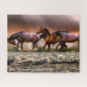 Running Horses in Water Puzzle