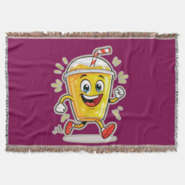 **Running Juice Cup Cartoon – Fun Street Drink Cha Decke