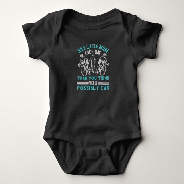 Running - Mach ein bisschen mehr, als du denkst Baby Strampler (Vorderseite)