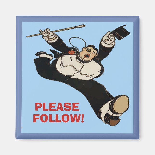 Running Man, bearbeiten Text Magnet (Vorne)