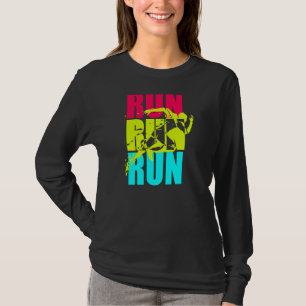 Running Man Graphic Cross Country Runner oder Jogg T-Shirt