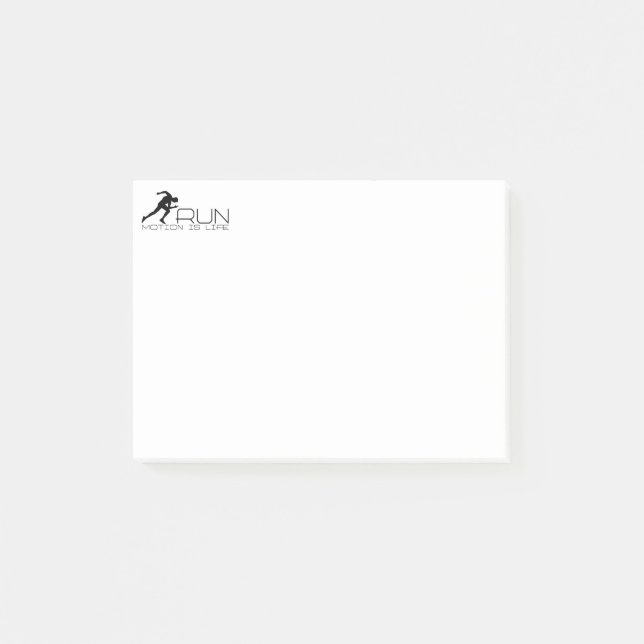 Running Man Post-it Klebezettel (Vorderseite)