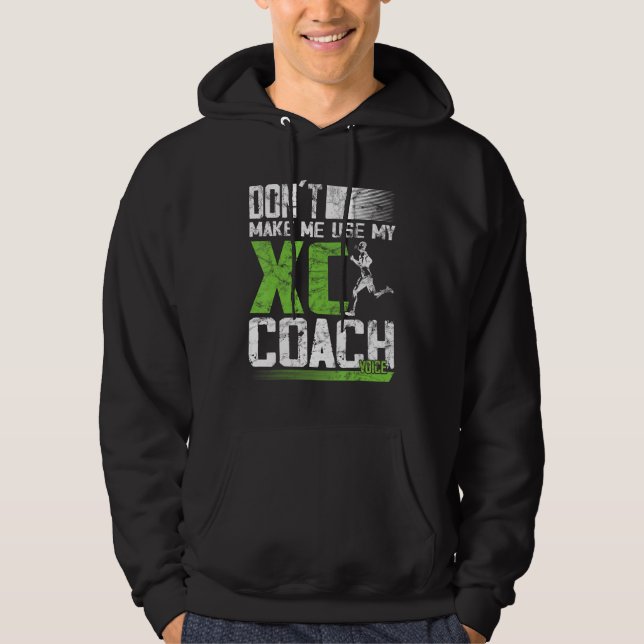 Running men Marathoner Runner Coach XC Running 6 Hoodie (Vorderseite)