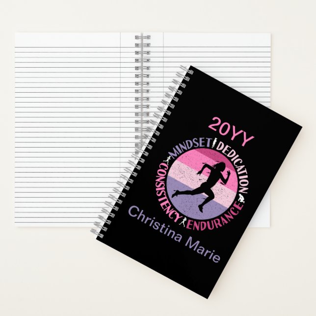 Running Mindset - Girly Runner Endurner Quote Notizbuch (Innen)