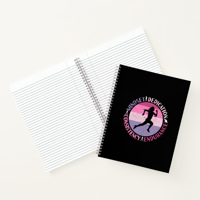 Running Mindset - Girly Runner Endurner Quote Notizbuch (Innenseite)